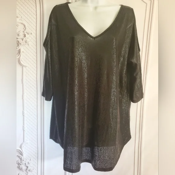 Full Figured Fashionista NWT 1X Holiday Top - Picture 1 of 4